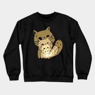 cute cats of different sizes Crewneck Sweatshirt